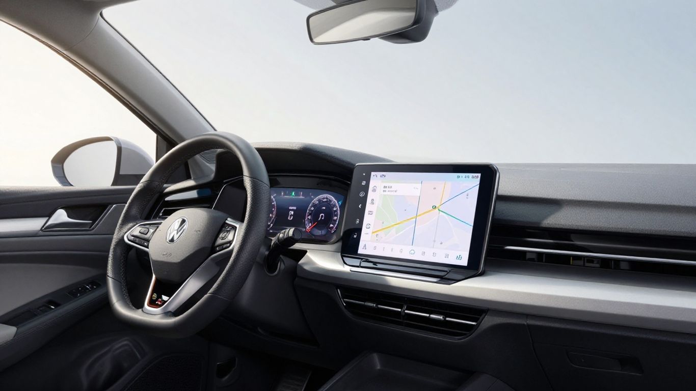 Das Interieur eines modernen Golf 7