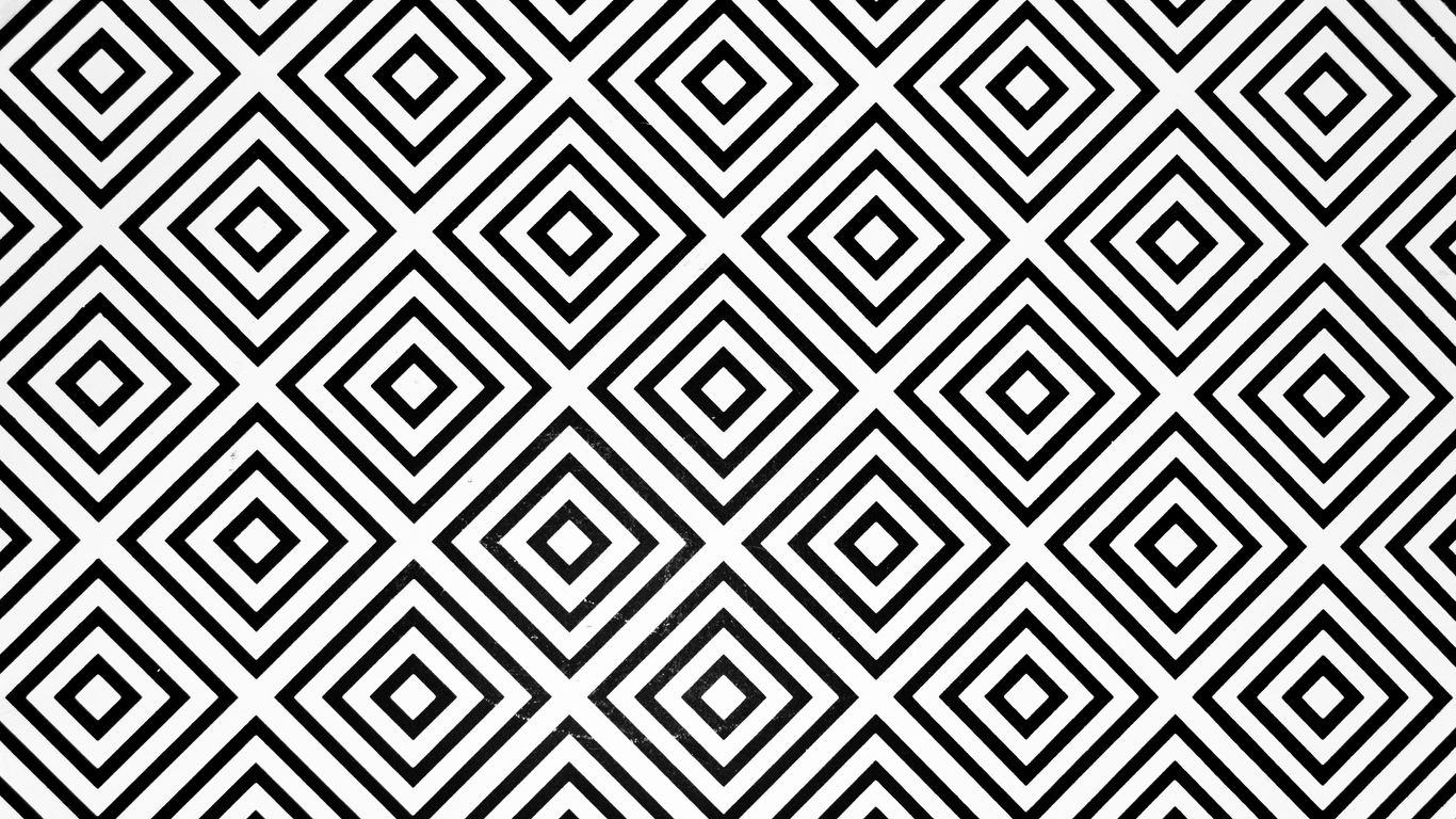 Geometric gold artistic panels on a wall