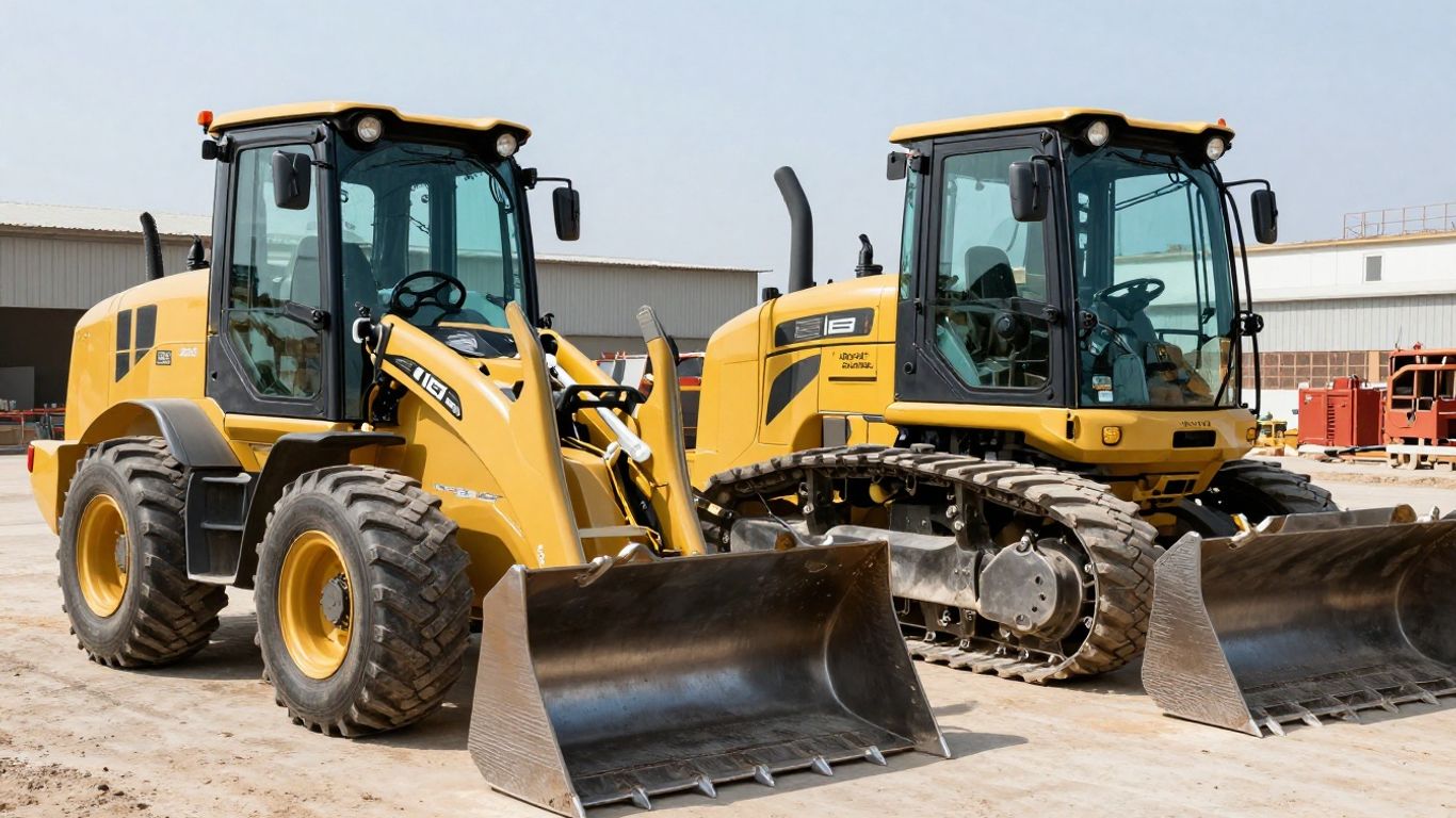 Skid loader rental versus purchase comparison image.