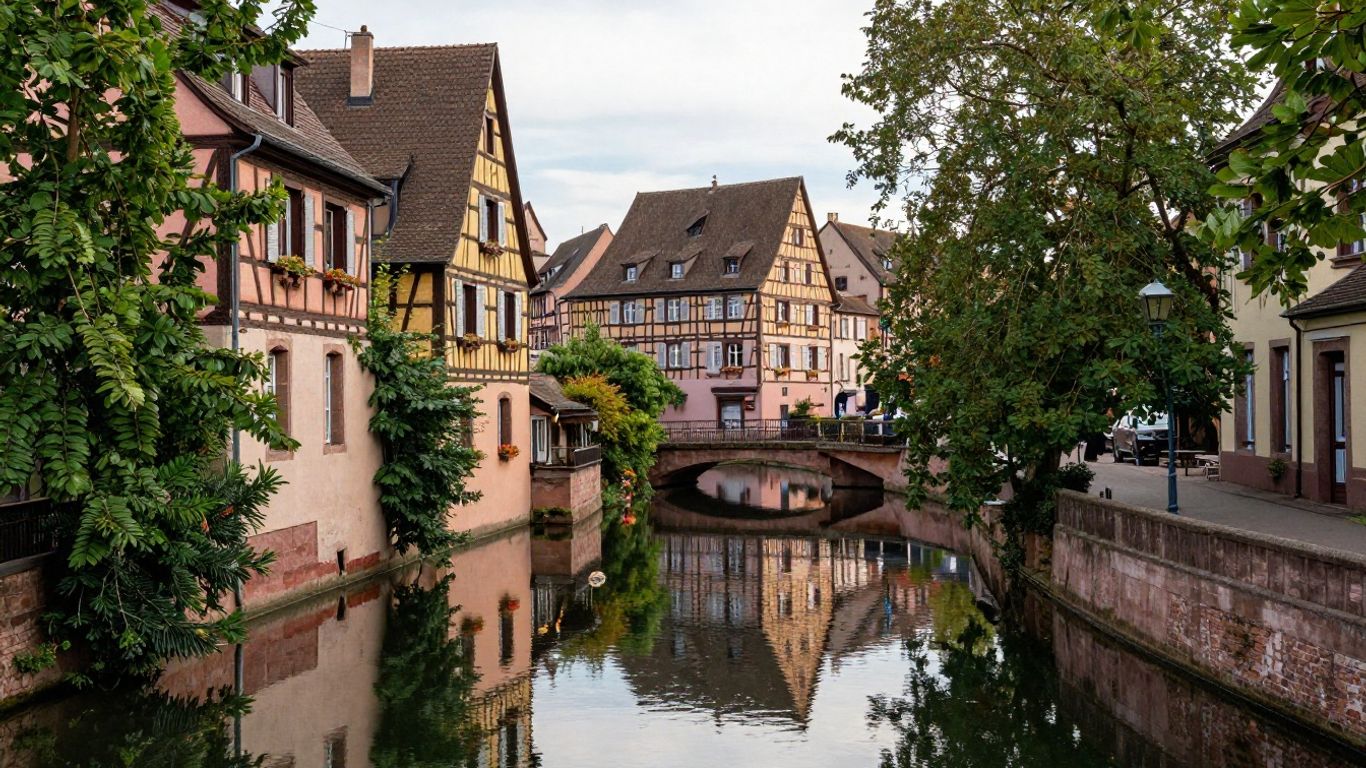 Canal-side hotel among Colmar’s historic buildings