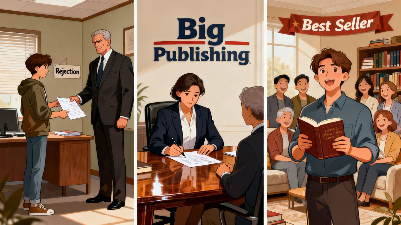 Paths to publishing: self, traditional, and hybrid.