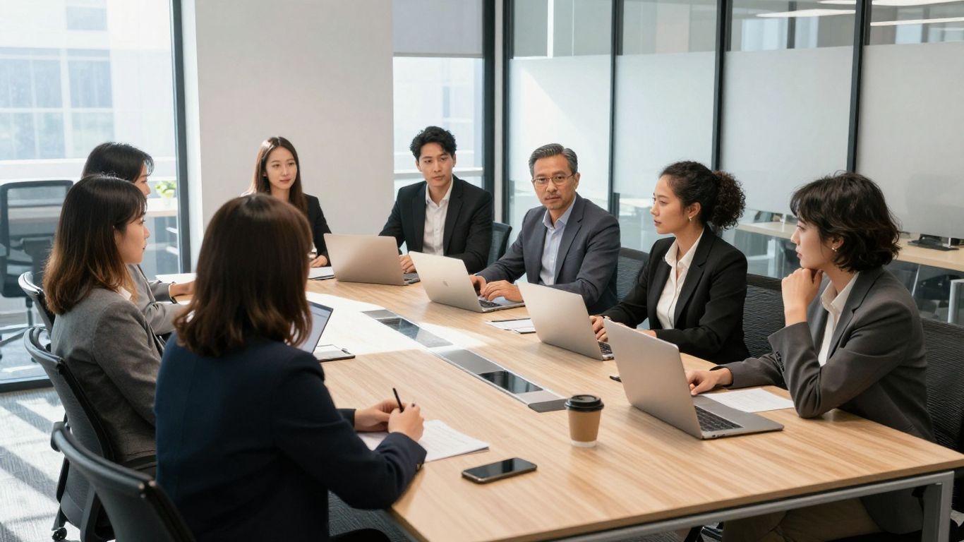 Team collaborating in a modern office for Amazon PPC management.