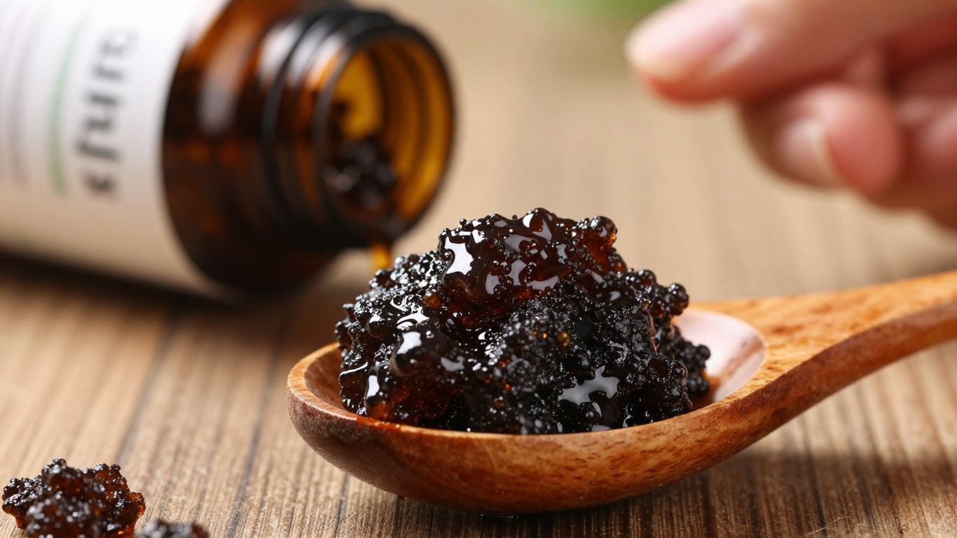 Shilajit resin and capsules for enhanced well-being.