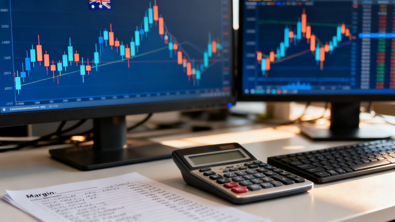 Major currency CFD screen with margin details