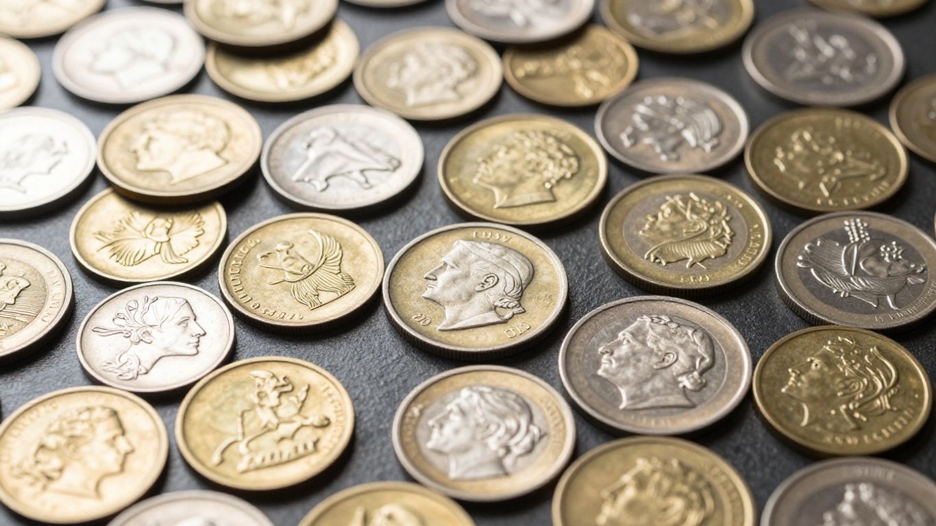 Collection of antique and modern coins