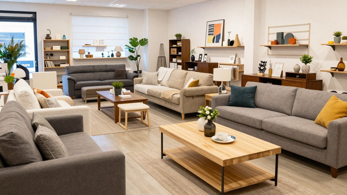 Wayfair store interior with home furnishings
