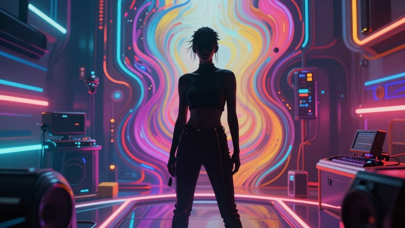 AI music video visuals