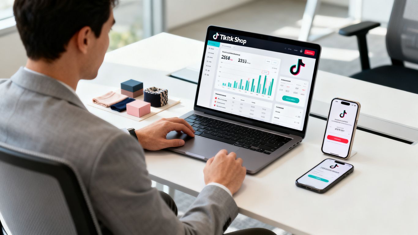 Analyst reviewing TikTok Shop performance data