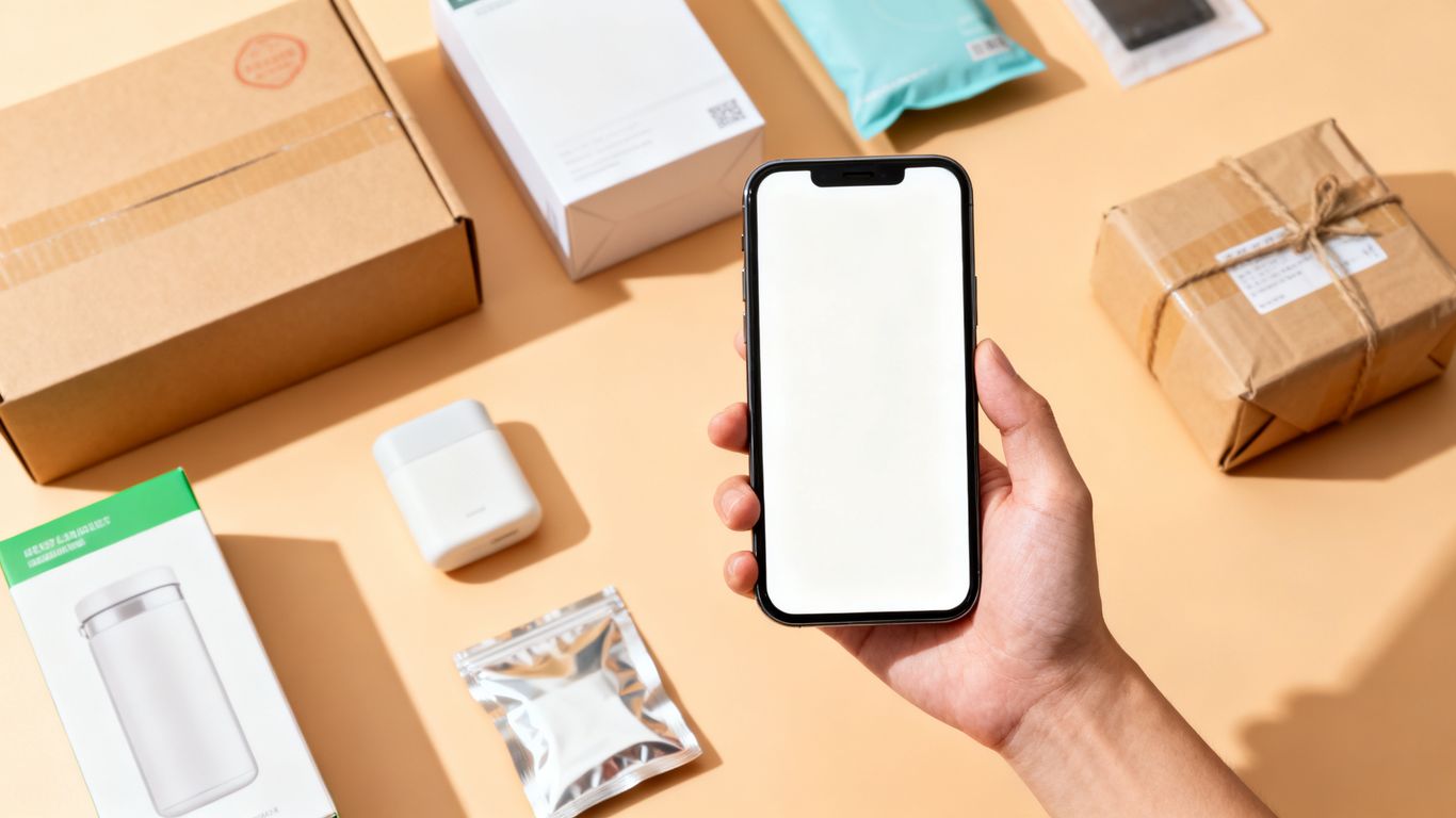 Mobile product page with clear product photography