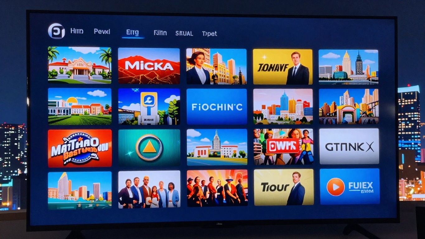 شاشة تلفزيون تعرض واجهة اكستريم IPTV بجودة عالية