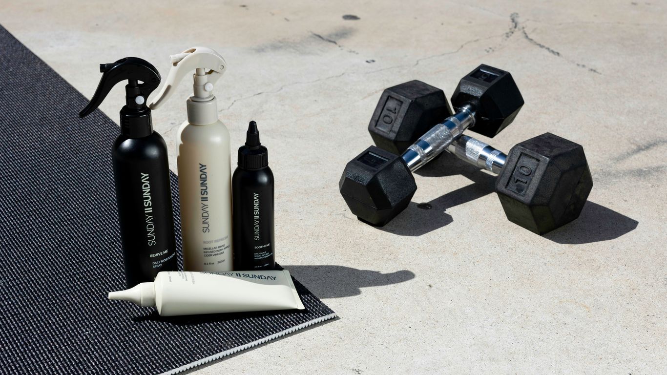 a group of bottles and a camera