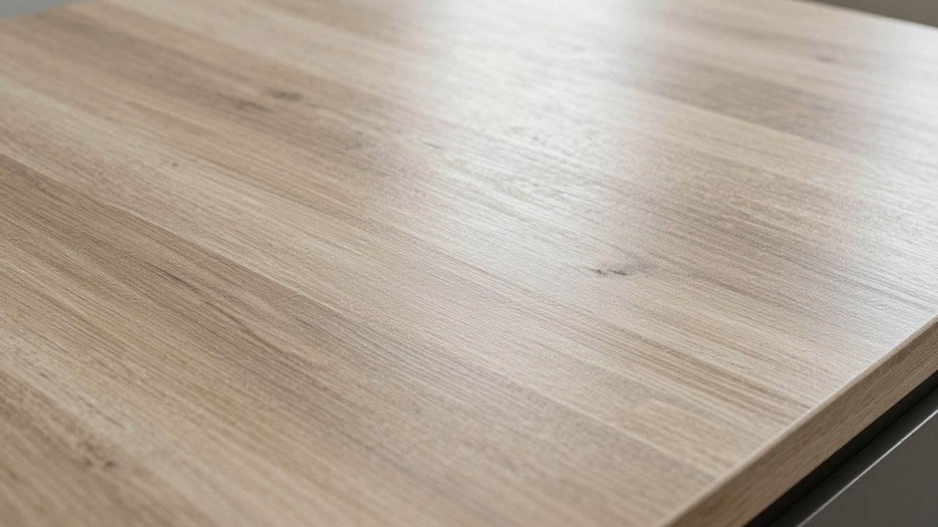Close-up of a laminate countertop surface.