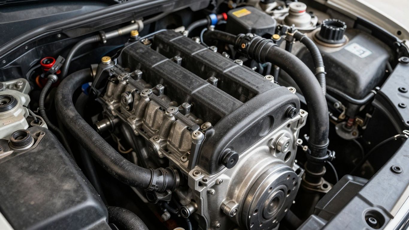 Used Mitsubishi ASX 2.0 engine close-up