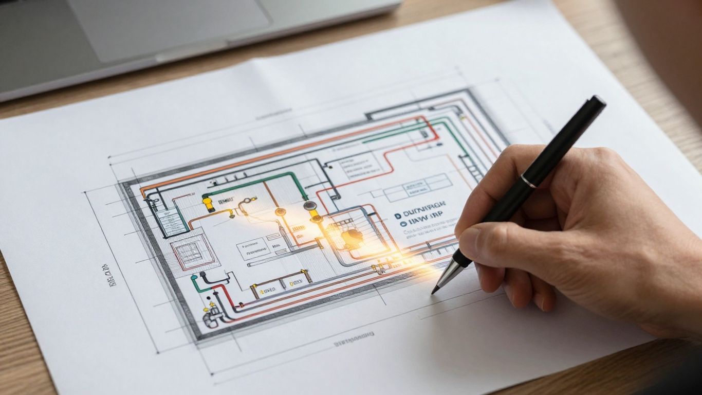 Audit énergétique d'entreprise : schéma de flux d'énergie