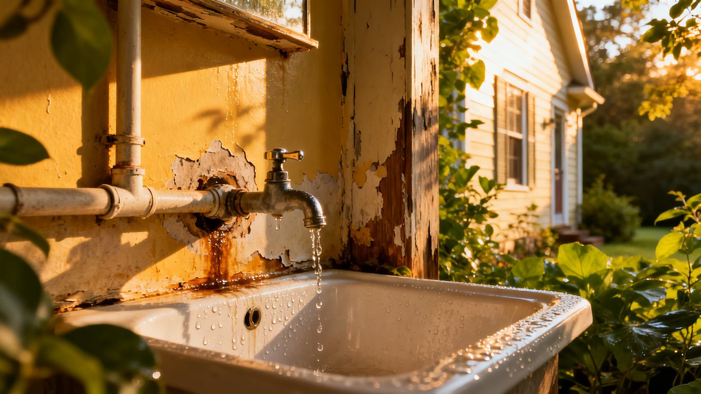 Summer plumbing issues in a Georgia home.