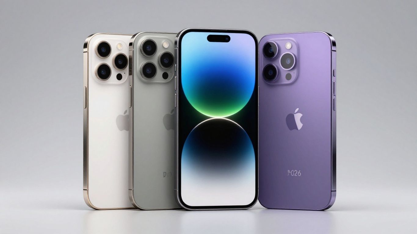 Les iPhones incontournables de 2026, design élégant.