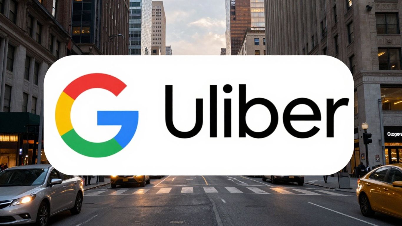 Google and Uber logos merging
