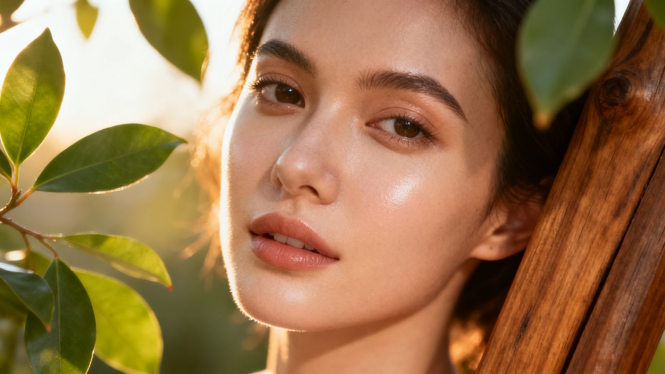 Soin du visage avec des ingrédients biologiques