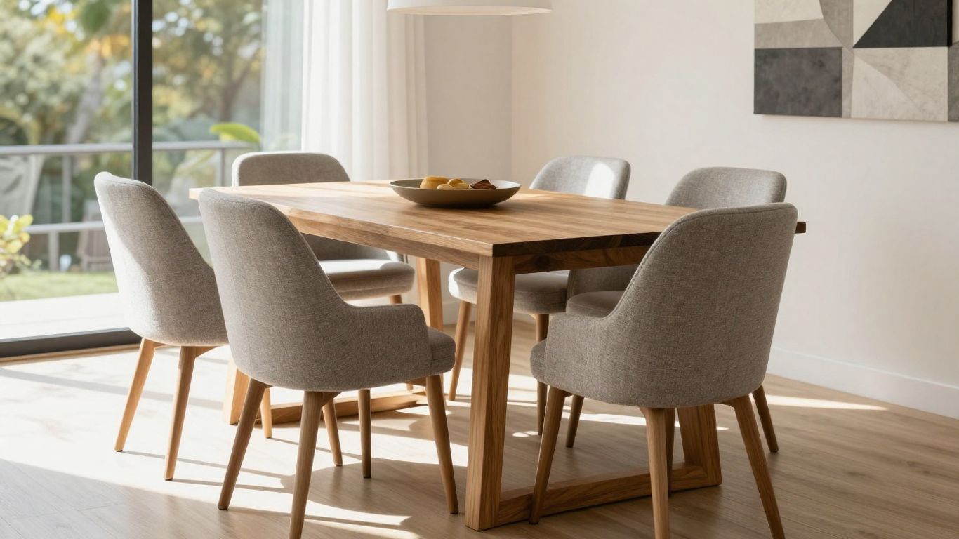 Sillas de comedor modernas y resistentes para Airbnb.