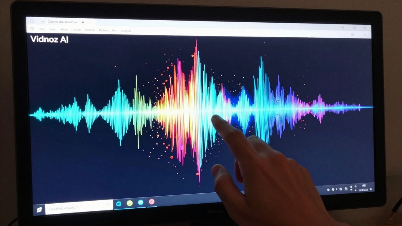 Vidnoz AI music video creation interface