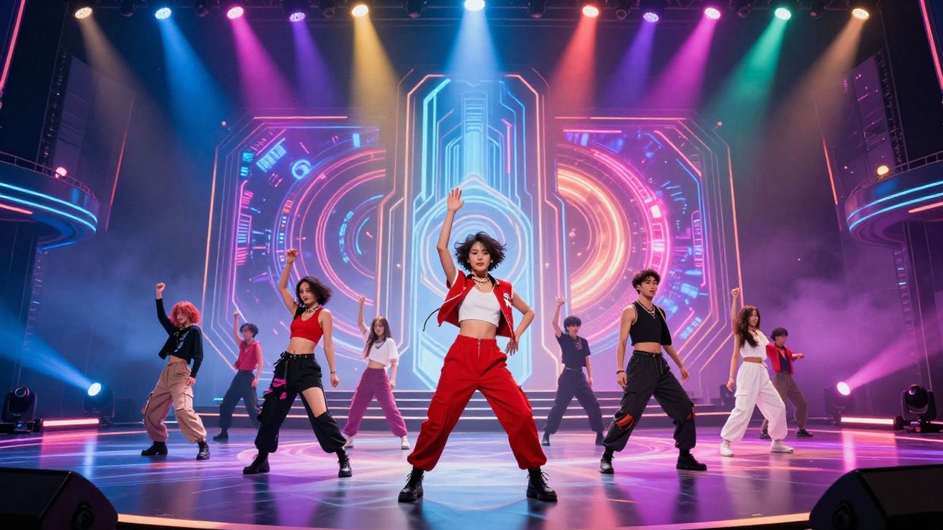 AI music video virtual stage performance