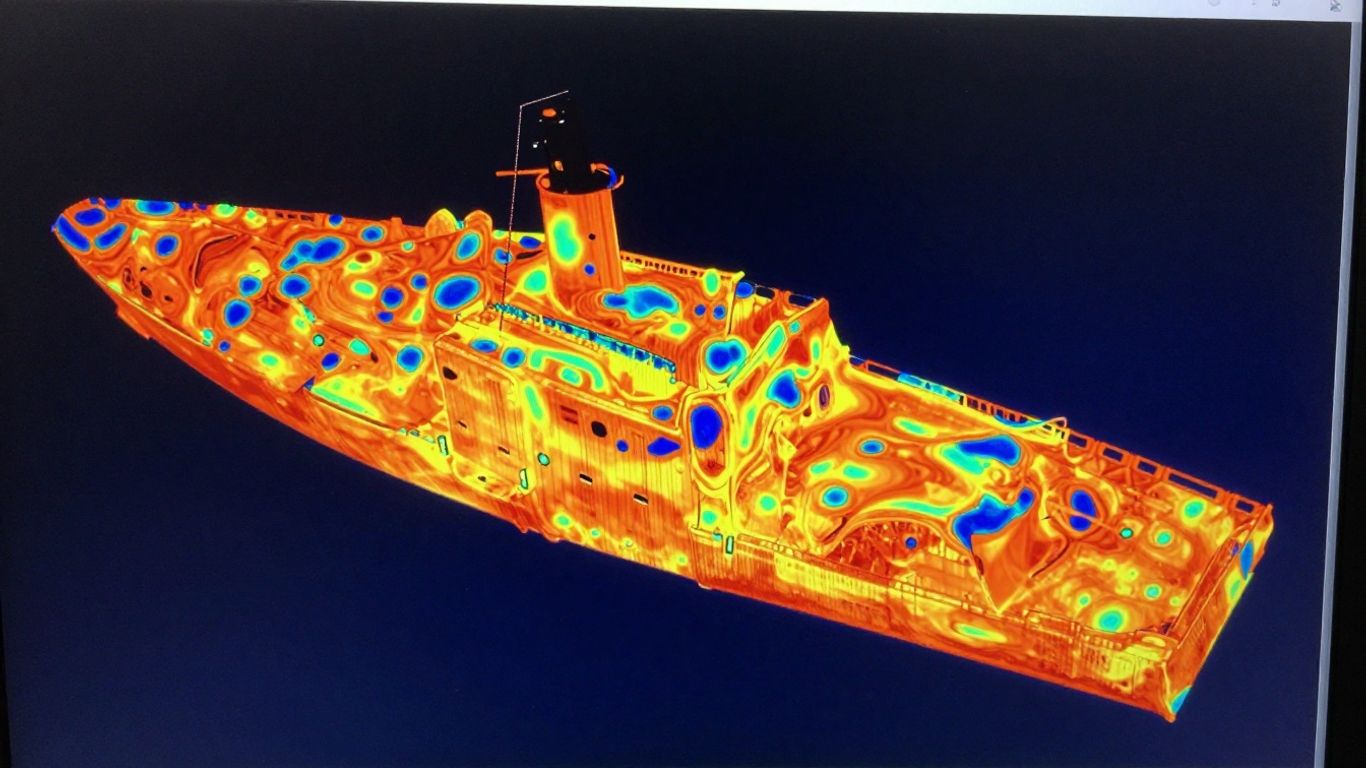 Ship impact simulation