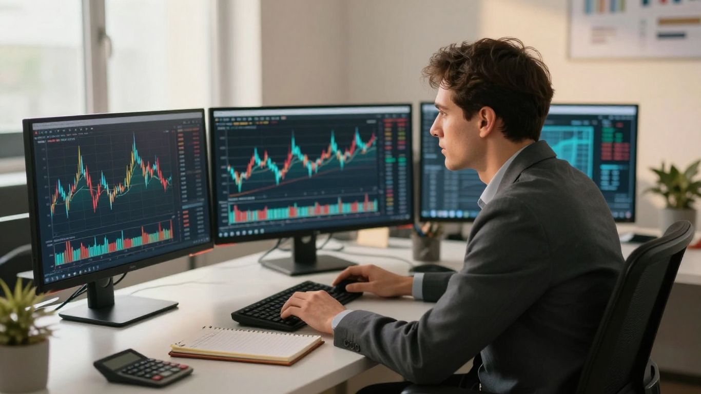 Futures trader reviewing account choices