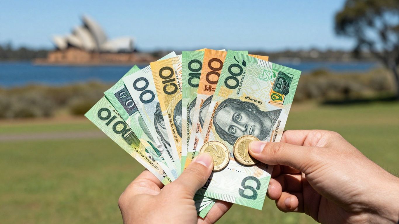 Australian dollars being earned quickly in Australia.