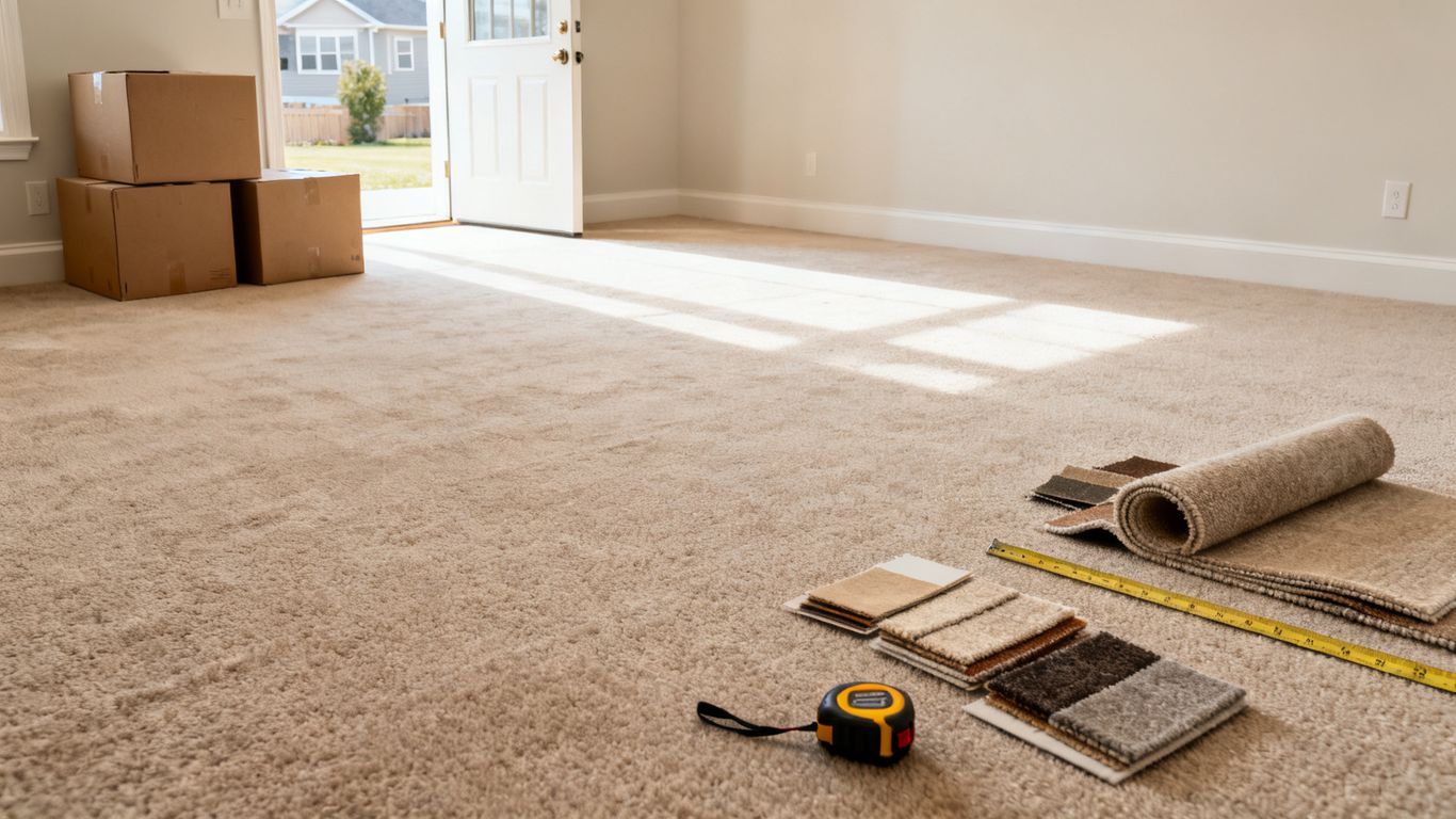 Bright newly purchased home with fresh carpet