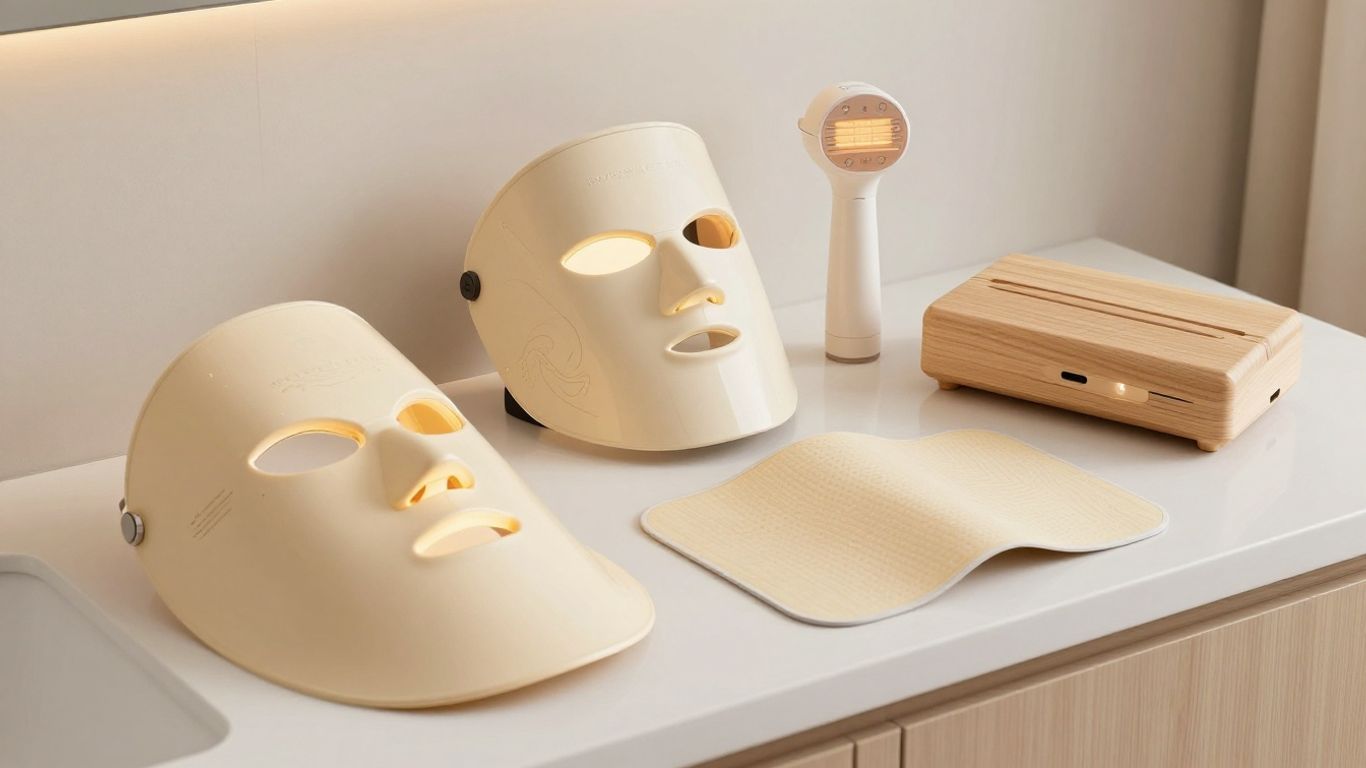 LED-Maske und Panel für die Hautpflege