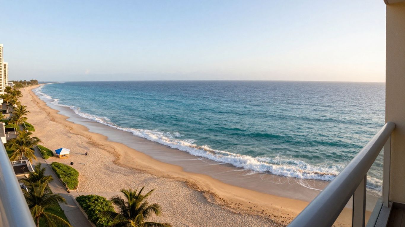 Beach view from rental unit