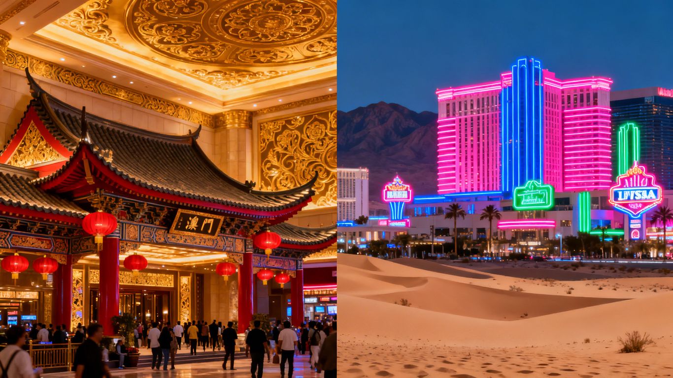 澳门与拉斯维加斯赌场对比图