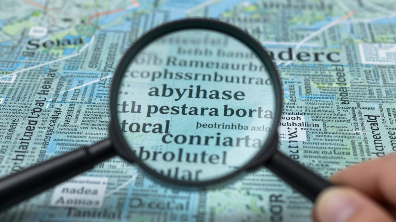 Magnifying glass focusing on long tail keywords.