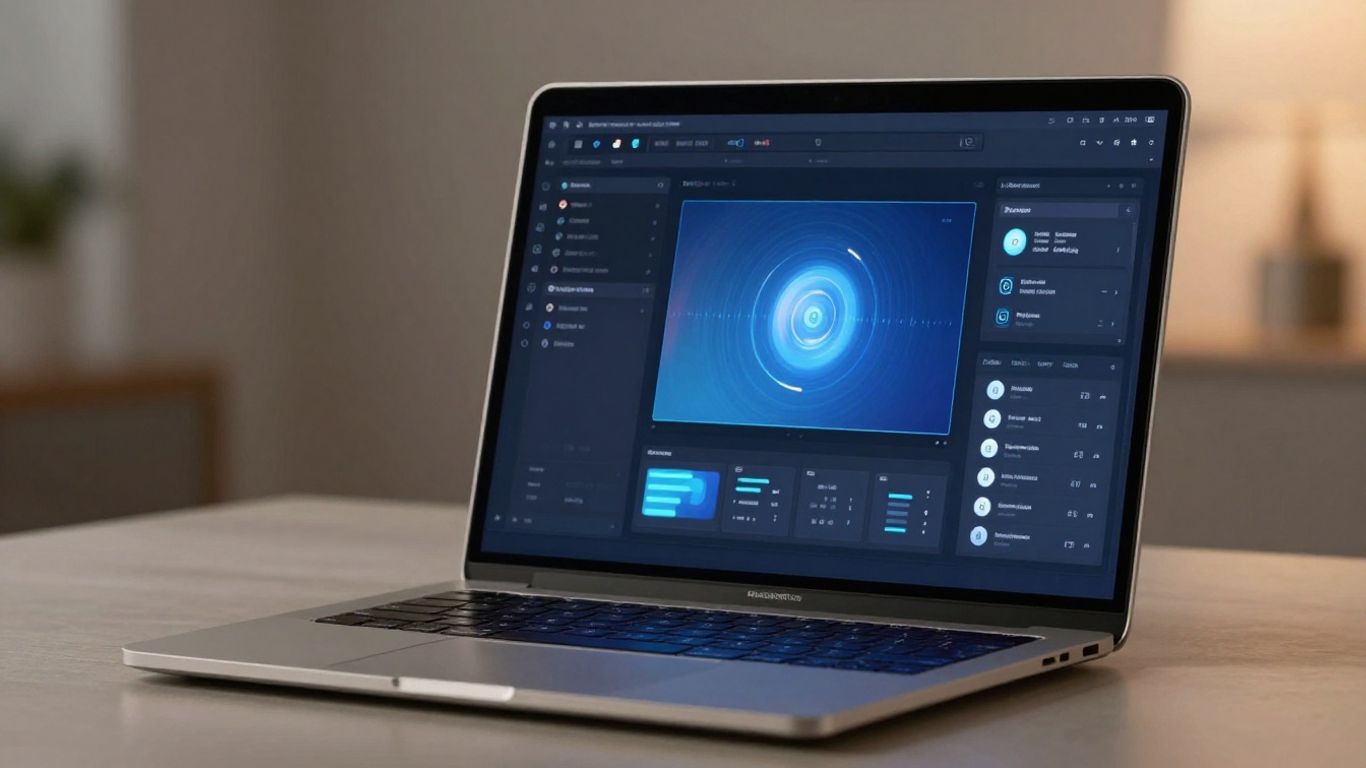 Calipio screen recording software interface on a laptop.