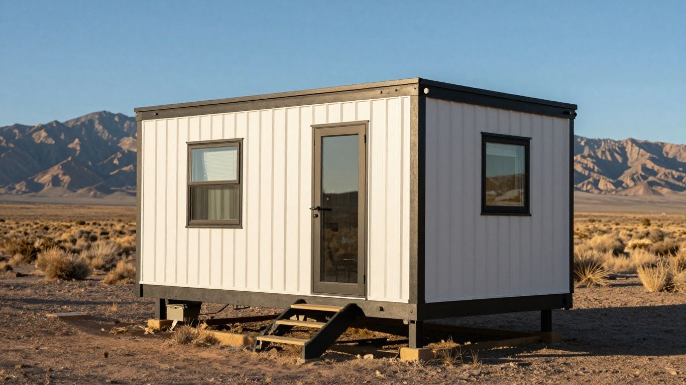 Nevada tiny home in scenic landscape