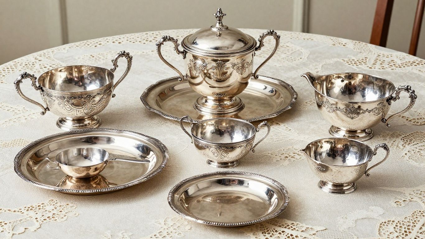 Decorative silver holloware