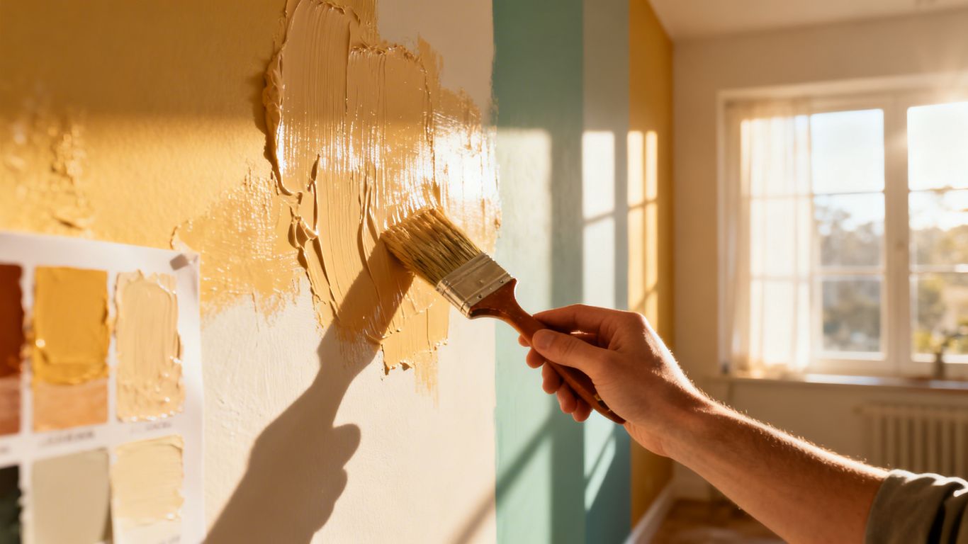 Choosing interior paint colors for a home.