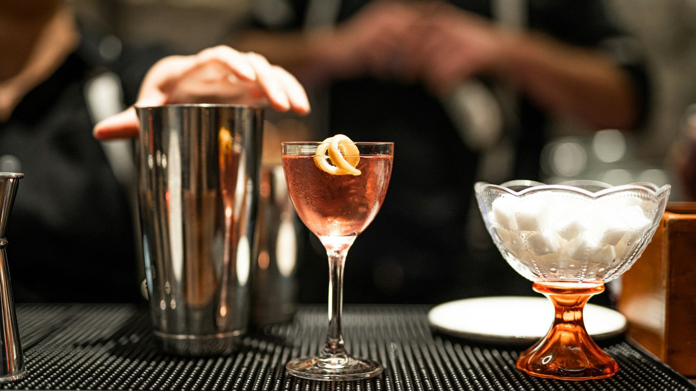 a few glasses of liquid
