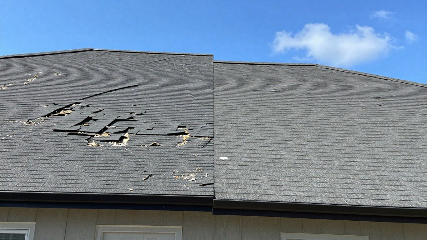 Roof damage comparison