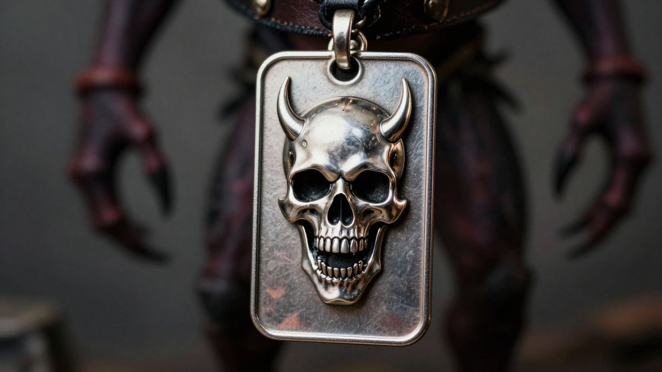 Warlock pet ID tag on a collar