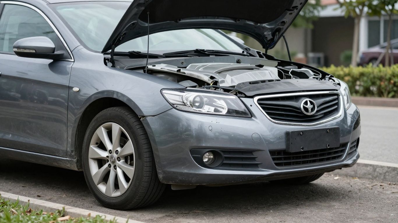 Beschädigtes Auto zur wirtschaftlichen Einordnung