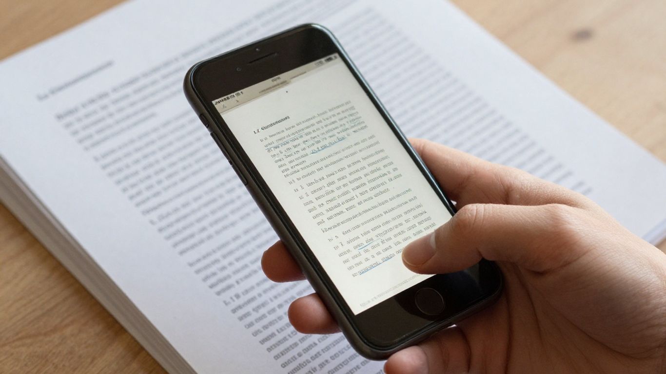 Phone scanning multiple pages into one PDF.