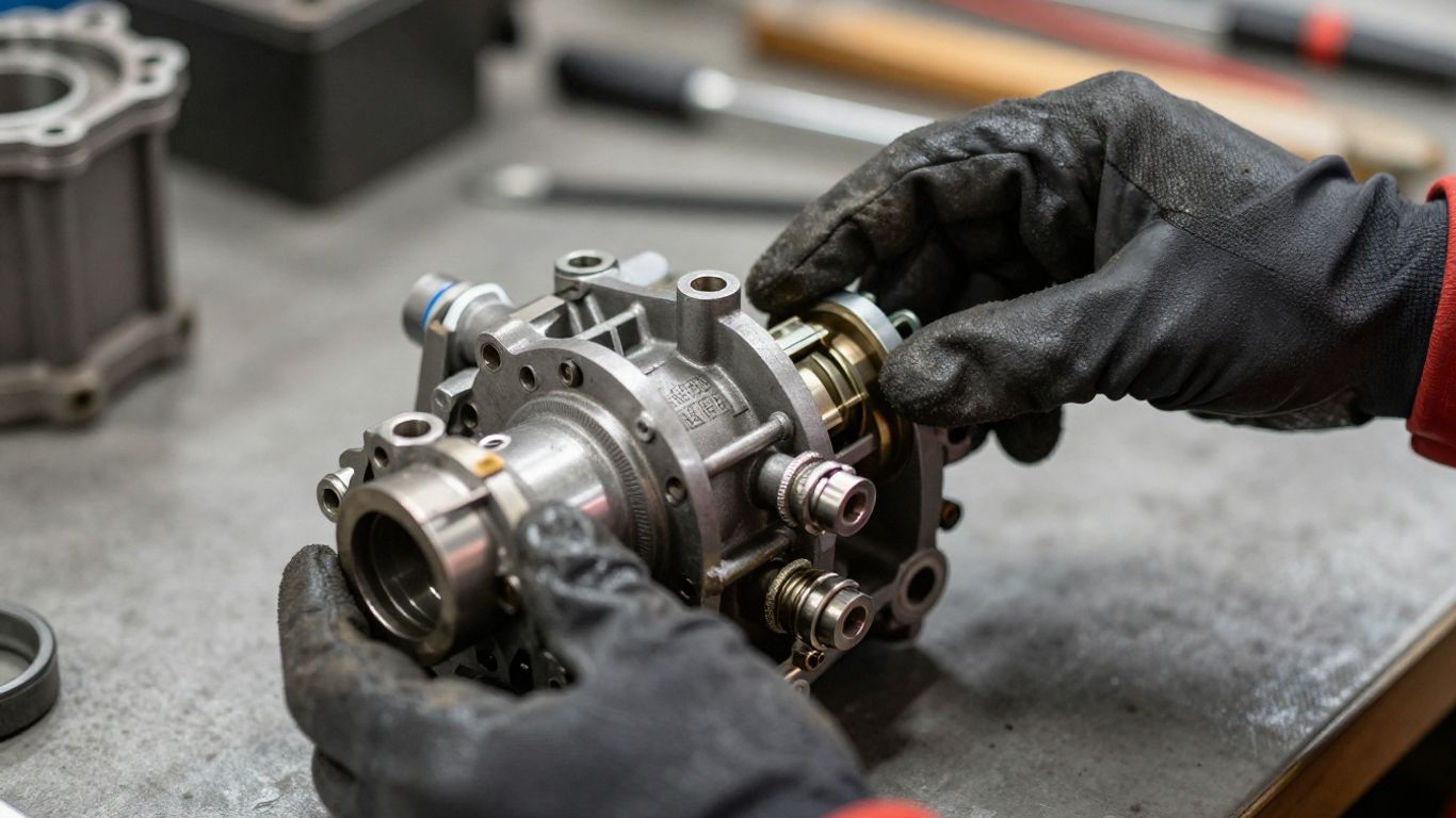Chery gearbox identification beside vehicle