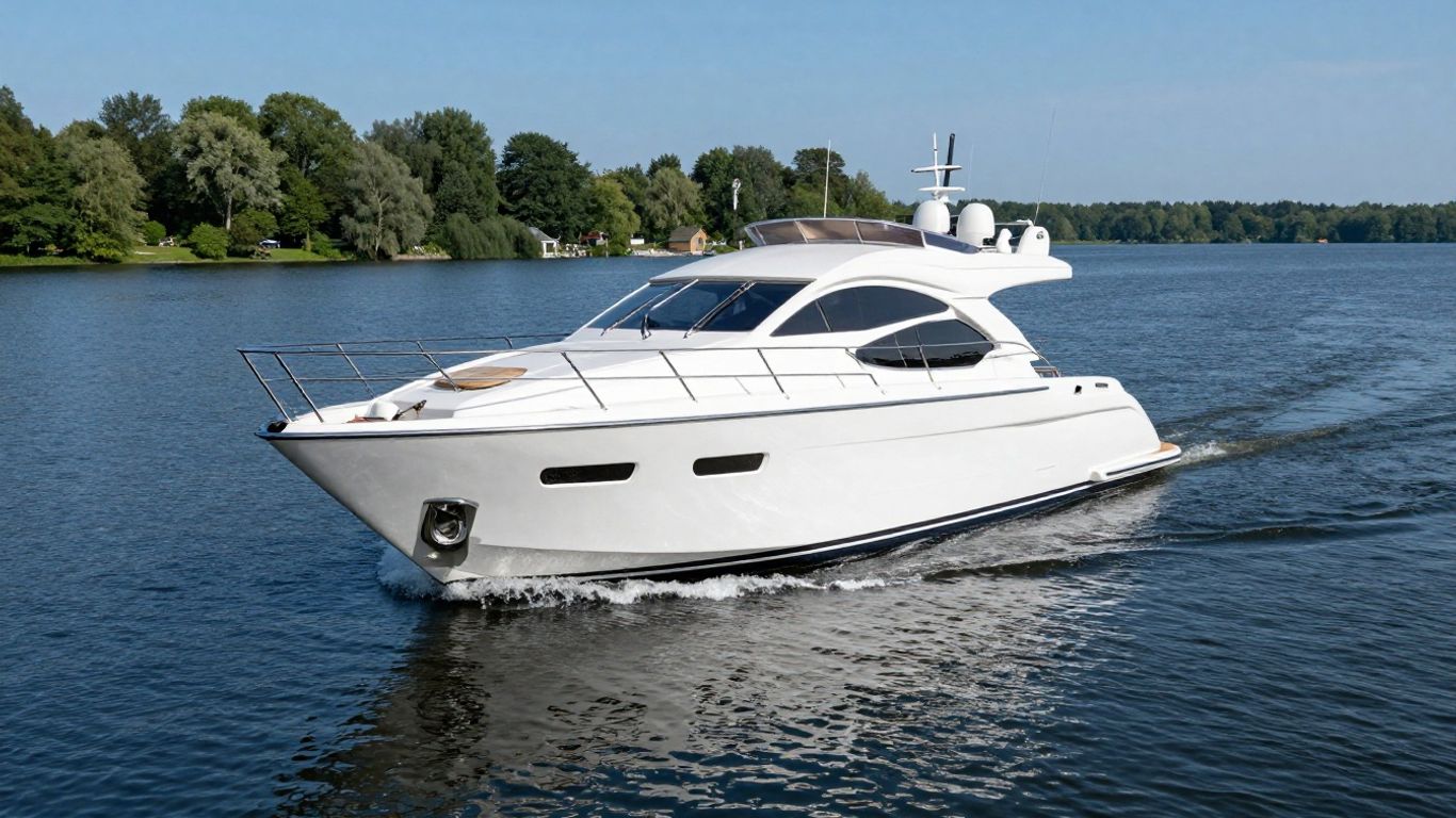 Luxe jacht op het water bij Vinkeveen