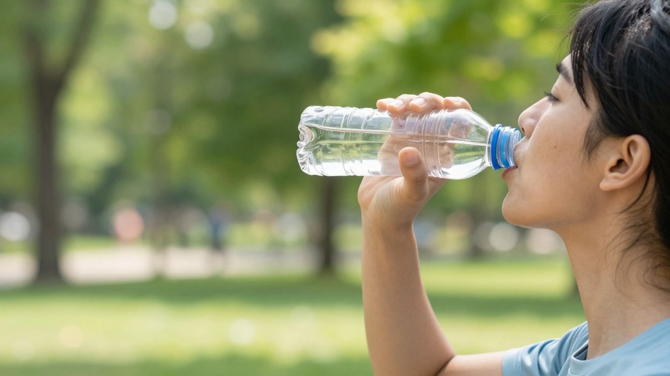 Hydration during intense outdoor workout