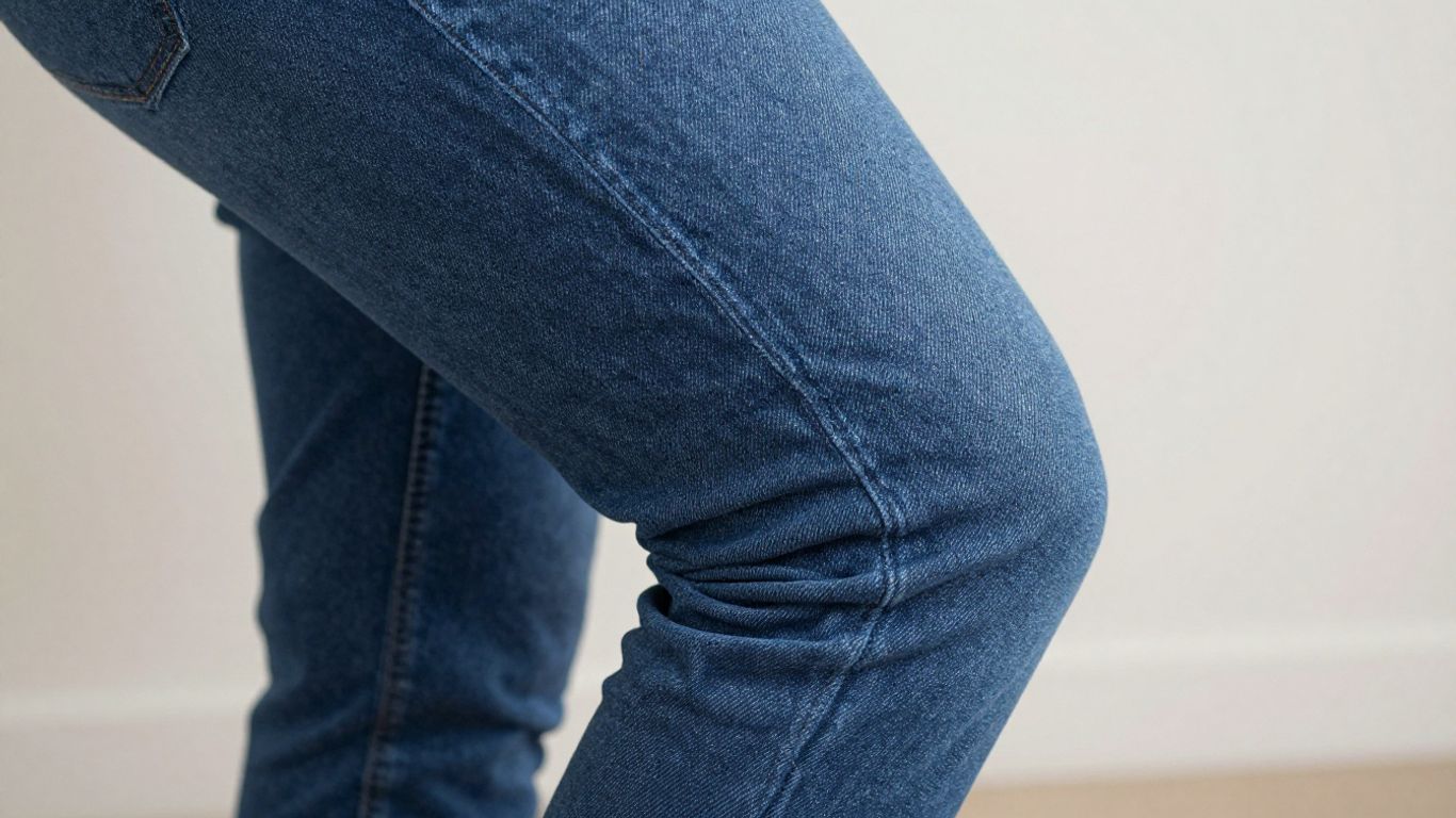Comfortable stretch cotton jeans with a flexible fit.