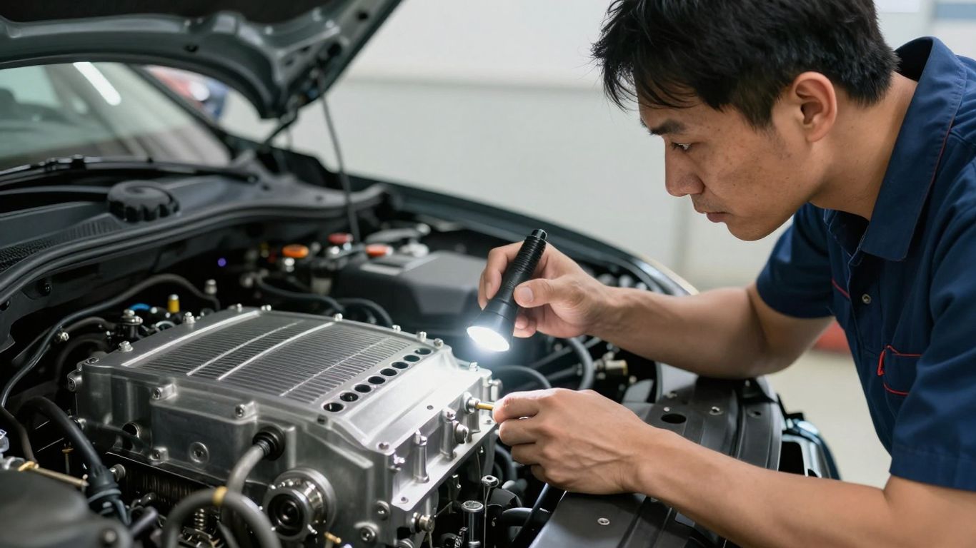 Examining a used mechanical component