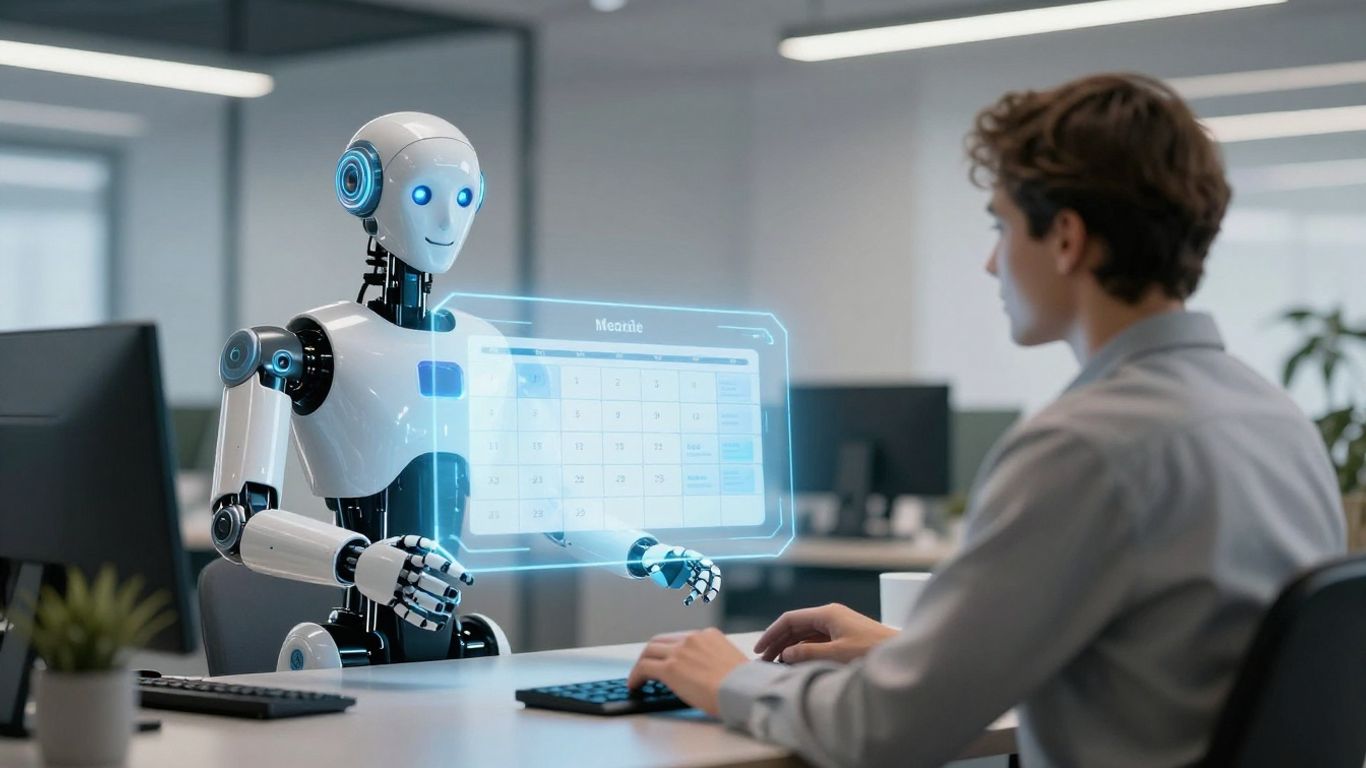 Robot assistant gérant des rendez-vous clients