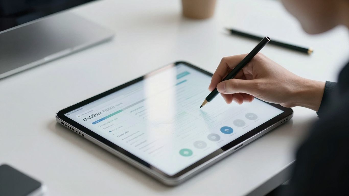 Profesional de ventas apuntando a nuevos clientes potenciales B2B