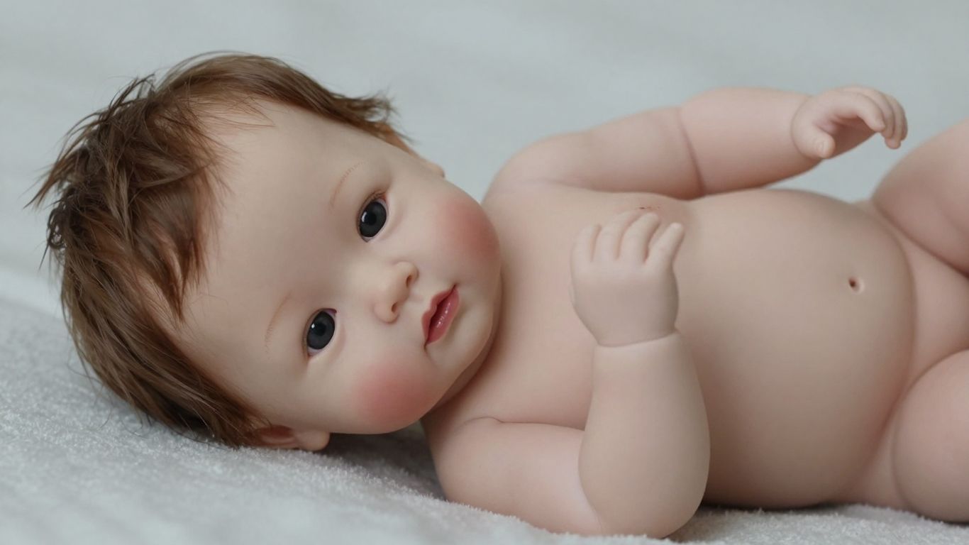 Muñeca Reborn Susette de 48 cm con aspecto realista.